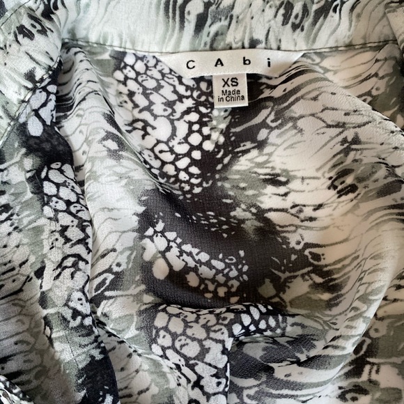 CAbi Snake Print Blouse Style #988 - Picture 3 of 6